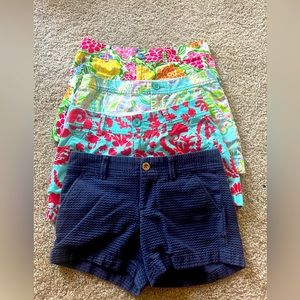 Lot of Lilly Pulitzer Size 2 Women’s Shorts